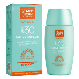 MartiDerm Sun Care Active D, fluid do twarzy z filtrem przeciwsłonecznym SPF 30, 50 ml KRÓTKA DATA - zdjęcie produktu