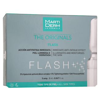 MartiDerm The Originals Flash, serum rozświetlające z efektem przeciw-zmęczeniowym, 2 ml x 5 ampułek - zdjęcie produktu