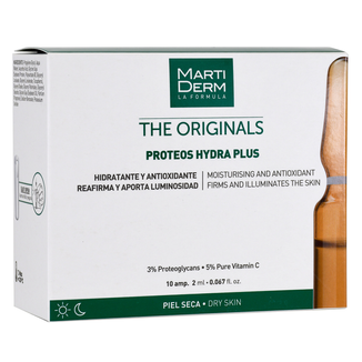 MartiDerm The Originals Proteos Hydra Plus, serum nawilżające z antyoksydantami, skóra sucha, 2 ml x 10 ampułek USZKODZONE OPAKOWANIE - zdjęcie produktu