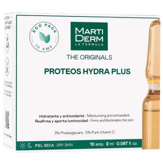 MartiDerm The Originals Proteos Hydra Plus, serum nawilżające z antyoksydantami, skóra sucha, 2 ml x 10 ampułek - zdjęcie produktu