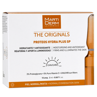 MartiDerm The Originals Proteos Hydra Plus SP, serum nawilżające z antyoksydantami, skóra normalna i mieszana, 2 ml x 10 ampułek - zdjęcie produktu
