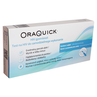 Oraquick, Test na HIV do samodzielnego wykonania, 1 sztuka - zdjęcie produktu