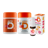 FamilyBox Witamina D dla całej Rodziny, ApoD3 Max, 60 kapsułek + ApoD3 Forte, 60 kapsułek + ApoD3, krople, 10 ml - miniaturka zdjęcia produktu