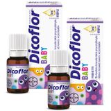 Zestaw Dicoflor Baby, dla niemowląt i dzieci, krople, 2 x 5 ml - miniaturka zdjęcia produktu