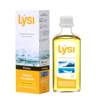 Lysi Tran Islandzki, smak cytrynowy, 240 ml - zdjęcie produktu