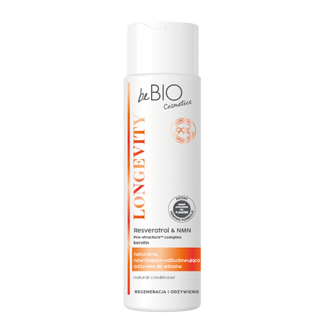 beBIO Cosmetics Longevity, naturalna nawilżająco-odbudowująca odżywka do włosów, 250 ml - zdjęcie produktu