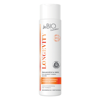 beBIO Cosmetics Longevity, naturalny nawilżający szampon do włosów, 300 ml - zdjęcie produktu