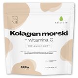Naturove Kolagen Rybi z Witaminą C, proszek, 500 g - miniaturka zdjęcia produktu