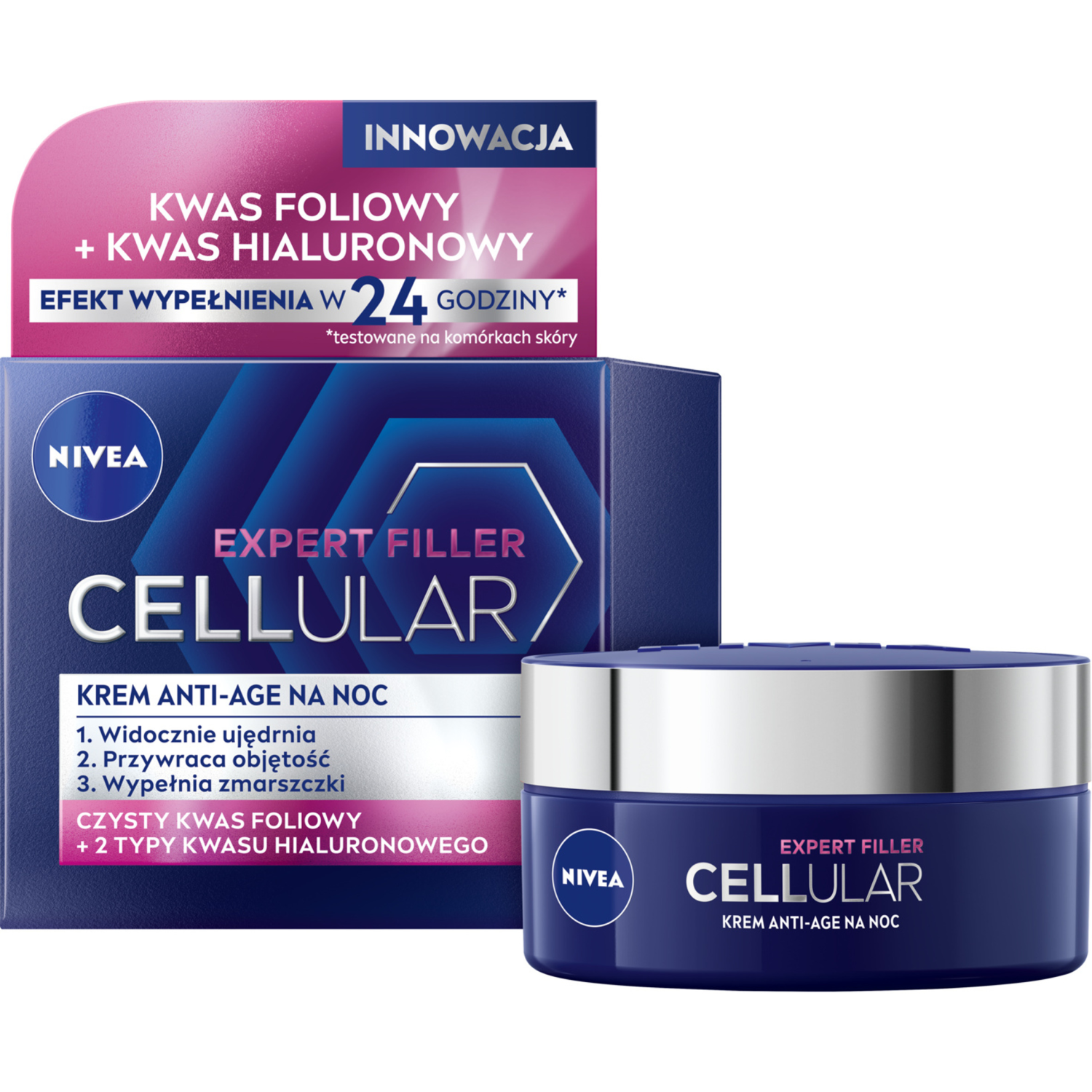 Nivea Nivea Hyaluron Cellular Filler, Creme anti-age für die Nacht, 50 ml — Inhaltsstoffe und Bewertung