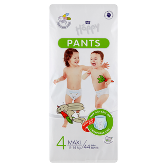 Bella Baby Happy Pants, pieluchomajtki, rozmiar 4 Maxi, 8-14 kg, 44 sztuki - zdjęcie produktu