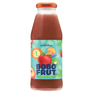 Bobo Frut Nektar owocowy, jabłko, truskawka, po 12 miesiącu, 300 ml - zdjęcie produktu