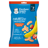 Gerber Chrupeczki kukurydziane, truskawkowo-bananowe, po 7 miesiącu, 28 g - miniaturka zdjęcia produktu