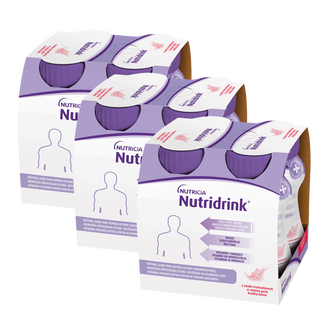 Zestaw Nutridrink, preparat odżywczy, smak truskawkowy, 12 x 125 ml - zdjęcie produktu