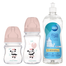 Zestaw Canpol Babies EasyStart, butelka antykolkowa, od urodzenia, 120 ml + butelka antykolkowa, 3-6 miesiąca, 240 ml + płyn do mycia butelek i smoczków, 500 ml za 1 grosz - miniaturka  zdjęcia produktu