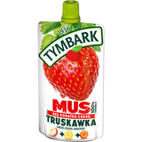 Tymbark Mus w tubce 100%, truskawka, jabłko, banan, marchew, bez dodatku cukru, 120 g - miniaturka zdjęcia produktu