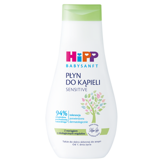 HiPP Babysanft, płyn do kąpieli, od 1 dnia życia, 350 ml - zdjęcie produktu