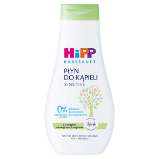 HiPP Babysanft, płyn do kąpieli, od 1 dnia życia, 350 ml - zdjęcie produktu