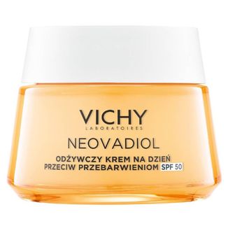 Vichy Neovadiol Post-Menopause, odbudowujący krem na dzień przeciw przebarwieniom, SPF 50, 50 ml - zdjęcie produktu