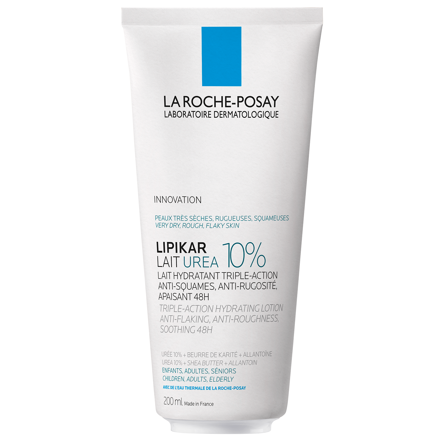 La Roche Posay La Roche-Posay Lipikar Lait Urea 10%, nawilżające mleczko do ciała, 200 ml