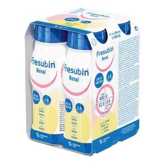 Fresubin Renal, preparat odżywczy, smak waniliowy, 4 x 200 ml USZKODZONE OPAKOWANIE - zdjęcie produktu