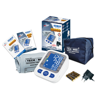 Tech-Med TMA-Voice 1, automatyczny ciśnieniomierz naramienny z zasilaczem, mówiący USZKODZONE OPAKOWANIE - zdjęcie produktu