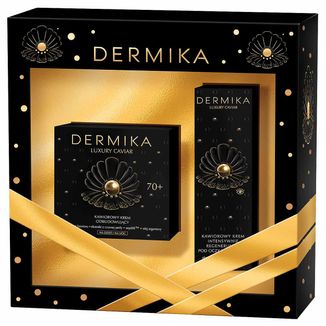 Zestaw Dermika Luxury Caviar 70+, kawiorowy krem do twarzy, 50 ml + kawiorowy krem pod oczy, 15 ml - zdjęcie produktu