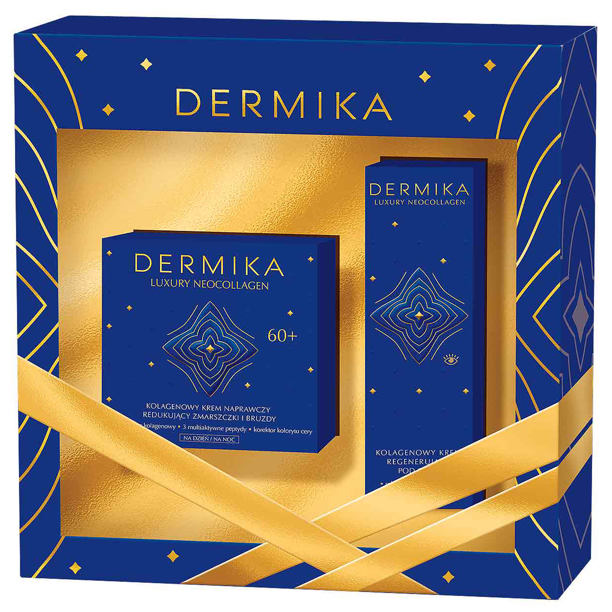 Dermika Set Dermika Luxury Neocollagen 60+, mit Kollagen Gesichtscreme, 50 ml + mit Kollagen Augencreme, 15 ml — Inhaltsstoffe und Bewertung