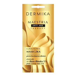 Dermika Maestria, luksusowa maseczka przeciwzmarszczkowa, ekstrakt ze śluzu ślimaka 5%, 7 g - zdjęcie produktu