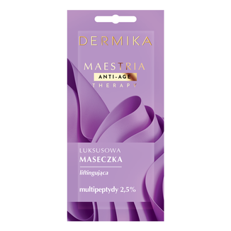 Dermika Maestria, luksusowa maseczka liftingująca, multipeptydy 2,5%, 7 g - zdjęcie produktu