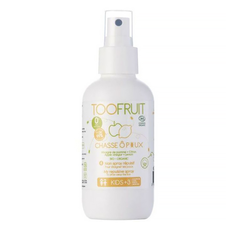 Nieznana Toofruit, spray ochronny do włosów dla dzieci od 3 lat zapobiegający nawrotowi wszawicy, 125ml