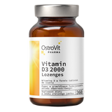 OstroVit Pharma Vitamin D3 2000 Lozenges, smak zielonego jabłka, 360 tabletek do ssania - miniaturka zdjęcia produktu