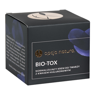 Opcja Natura Bio-Tox, normalizujący krem do twarzy z kwasem hialuronowym, 50 ml KRÓTKA DATA - zdjęcie produktu