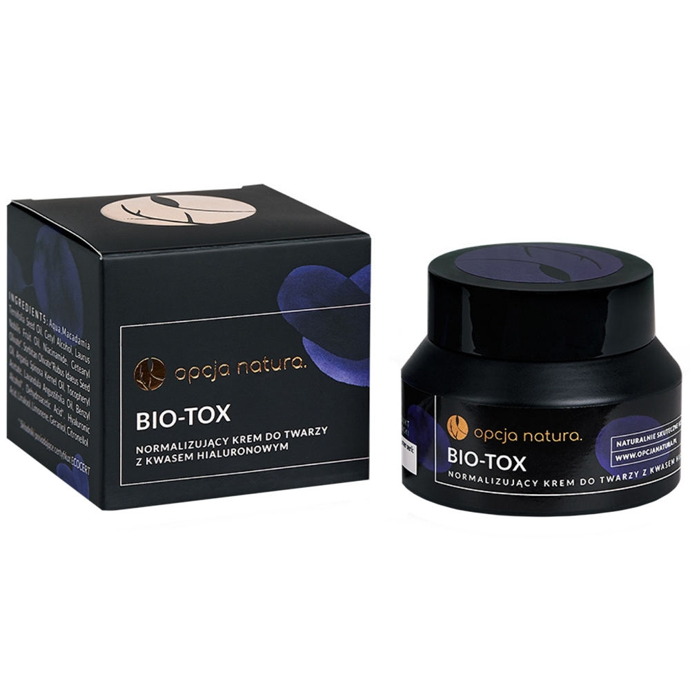 Nieznana Opcja Natura Bio-Tox, normalisierend Gesichtscreme mit Hyaluronsäure, 50 ml — Inhaltsstoffe und Bewertung
