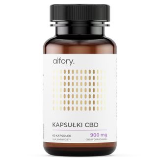 Aifory Soft Gel CBD Capsules 900 mg, 60 kapsułek żelowych - zdjęcie produktu