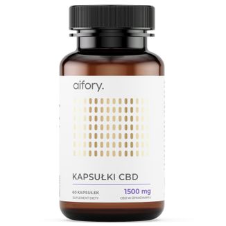 Aifory Soft Gel CBD Capsules 1500 mg, 60 kapsułek żelowych - zdjęcie produktu