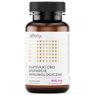 Aifory Soft Gel CBD Capsules Immune Support 600 mg, 60 kapsułek - zdjęcie produktu