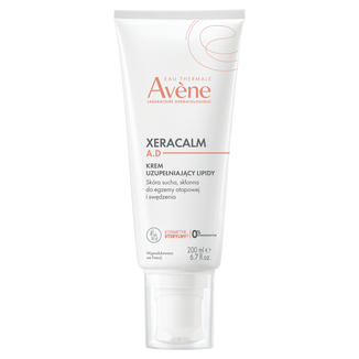Avene XeraCalm A.D, krem uzupełniający lipidy do twarzy i ciała, skóra bardzo sucha, atopowa i swędząca, 200 ml - zdjęcie produktu