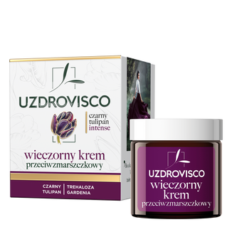 Uzdrovisco Czarny Tulipan Intense, wieczorny krem przeciwzmarszczkowy, 50 ml - zdjęcie produktu