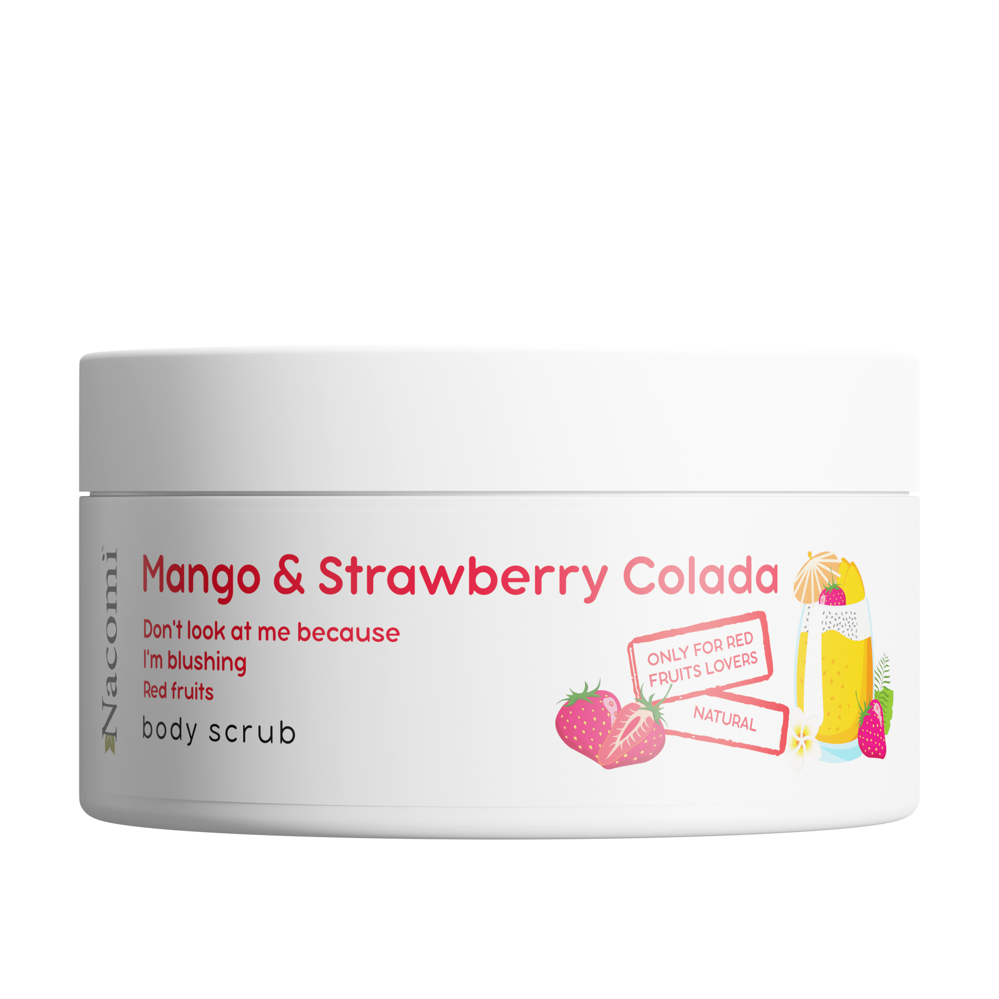 Nieznana Nacomi, peeling do ciała, mango i truskawcolada, 100 ml
