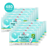 Zestaw Opharm Moist Toilet Paper, nawilżany papier toaletowy, 10 x 48 sztuk - miniaturka zdjęcia produktu