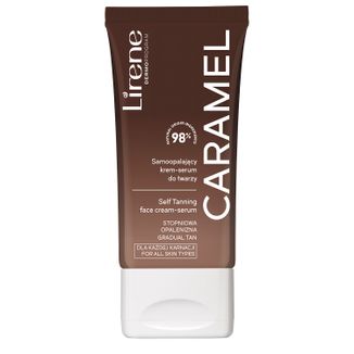 Lirene Perfect Tan, krem samoopalający do twarzy, Caramel, 50 ml KRÓTKA DATA - zdjęcie produktu