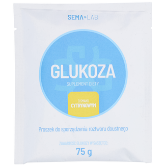 SEMA Lab Glukoza, proszek do sporządzania roztworu doustnego, smak cytrynowy, 75,9 g - zdjęcie produktu