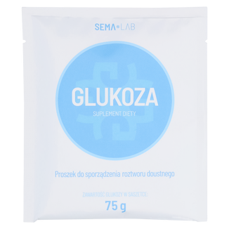 SEMA Lab Glukoza, proszek do sporządzania roztworu doustnego, 75 g KRÓTKA DATA - zdjęcie produktu