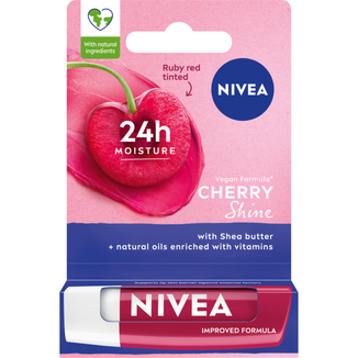 Nivea, pielęgnująca pomadka do ust, Cherry Shine, 1 sztuka Nivea, pielęgnująca pomadka do ust, Cherry Shine, 1 sztuka - zdjęcie produktu
