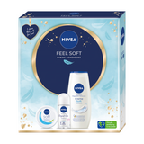 Zestaw Nivea Feel Soft, krem intensywnie nawilżający do twarzy, ciała i rąk, 100 ml + Original Care, antyperspirant roll-on, 48h, 50 ml + Creme Soft, żel pod prysznic, 250 ml  - miniaturka zdjęcia produktu