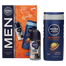 Zestaw Nivea Men Sport Beat, antyperspirant roll-on, 48h, Ultimate Impact, 50 ml + żel pod prysznic 3w1 do twarzy, ciała i włosów, 250 ml - miniaturka 2 zdjęcia produktu