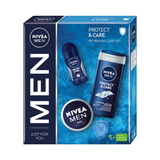 Zestaw Nivea Men Protect & Care, żel pod prysznic 3w1 do twarzy, ciała i włosów, 250 ml + antyperspirant roll-on, 48h, 50 ml + krem do twarzy, ciała i rąk, 75 ml - miniaturka zdjęcia produktu