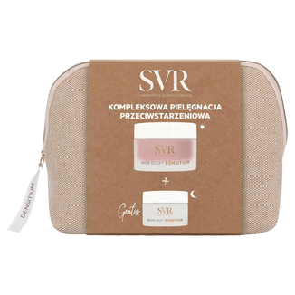 Zestaw SVR Densitium Rose Eclat Reno, krem przeciwstarzeniowy, 50 ml + balsam do twarzy na noc, 15 ml + kosmetyczka w prezencie - zdjęcie produktu