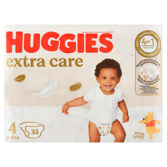 Huggies Extra Care Disney, pieluchy, rozmiar 4, 8-16 kg, Jumbo, 33 sztuki - zdjęcie produktu