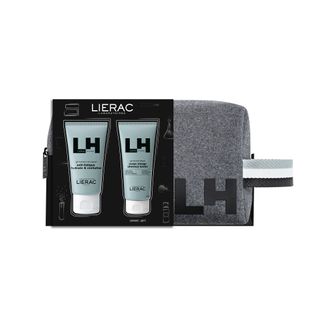 Zestaw Lierac Homme, energetyzujący żel do twarzy, 50 ml + wielofunkcyjny żel pod prysznic, 50 ml + kosmetyczka w prezencie - zdjęcie produktu
